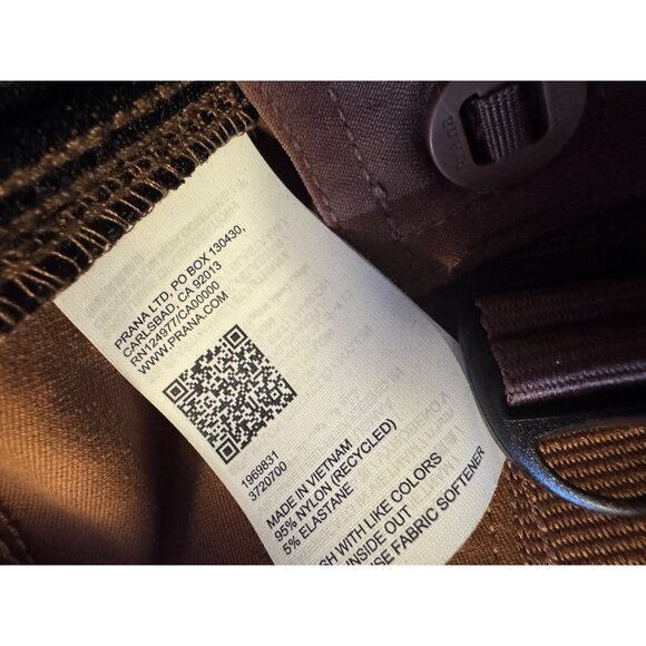 Prana Stretch Zion Slim Pant II Size 38/30 Men’s Sepia Tapered Leg $95 Stretch H - Picture 10 of 12